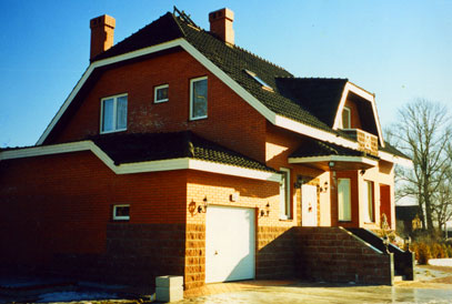 Газобетонный дом с облицовкой кирпичом — ИнтерСтрой, Петербург
